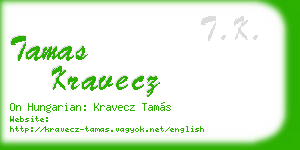 tamas kravecz business card